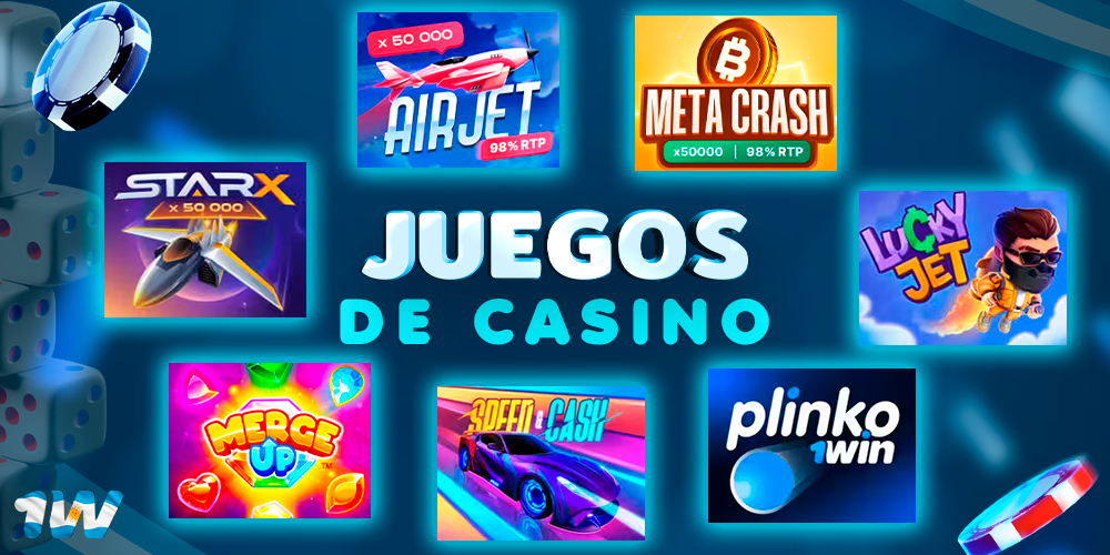 Juegos de casino en línea para Argentina de 1win